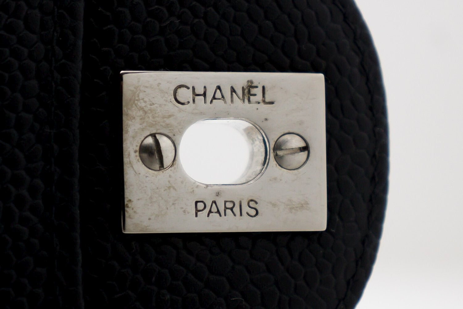 Chanel Vintage Classic Single Flap Quilted Caviar Black Calfskin Shoulder Bag Bag (Pre-Owned)