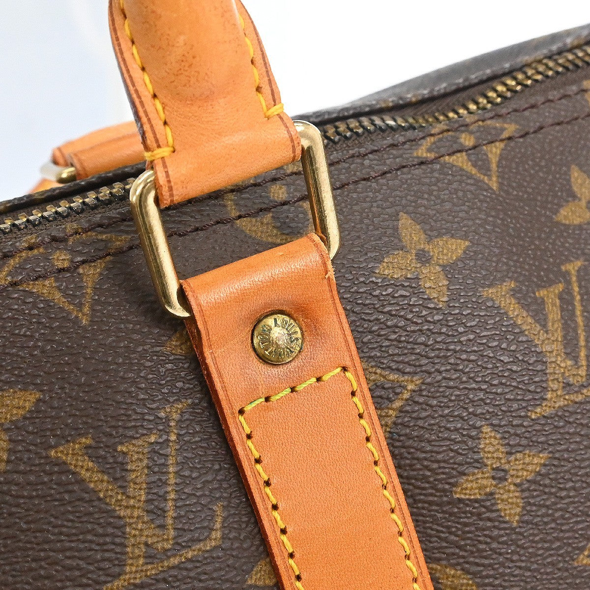 Louis Vuitton Keepall Monogram Canvas Brown Canvas Travel Bag Bag (Pre-Owned)