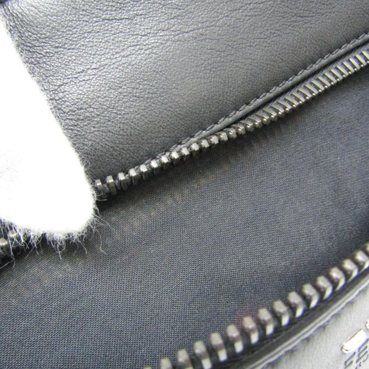 Fendi Convertible Document Holder Leather Black Leather Briefcase Bag (Pre-Owned)