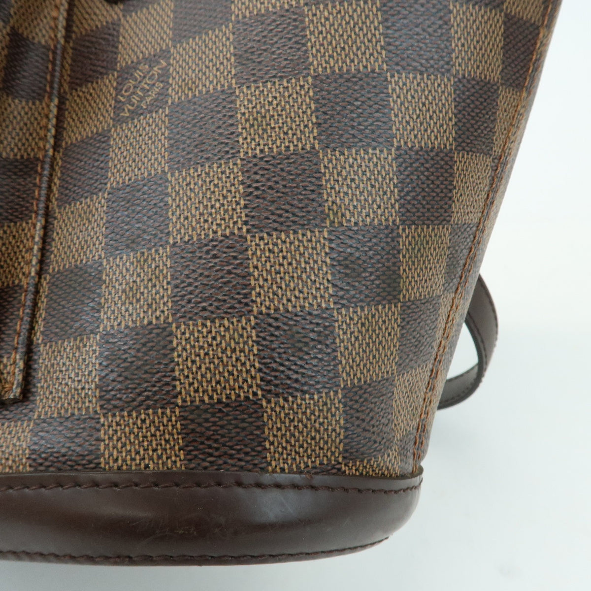 Louis Vuitton Manosque Damier Brown Canvas Handbag (Pre-Owned)