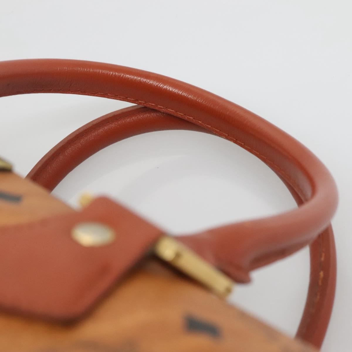 MCM Visetos Canvas And Leather Brown Pvc Handbag (Pre-Owned)