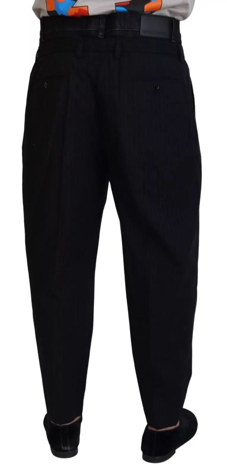 Dolce & Gabbana Black Cotton Stretch Loose Denim Trouser Men's Jeans (Pre-Owned)