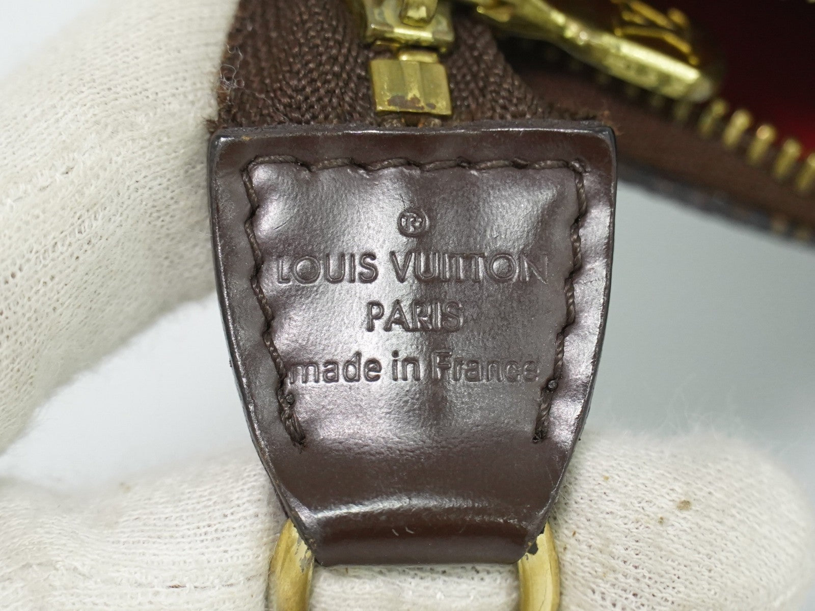 Louis Vuitton Pochette Accessoires Damier Brown Canvas Clutche & Pouche Bag (Pre-Owned)