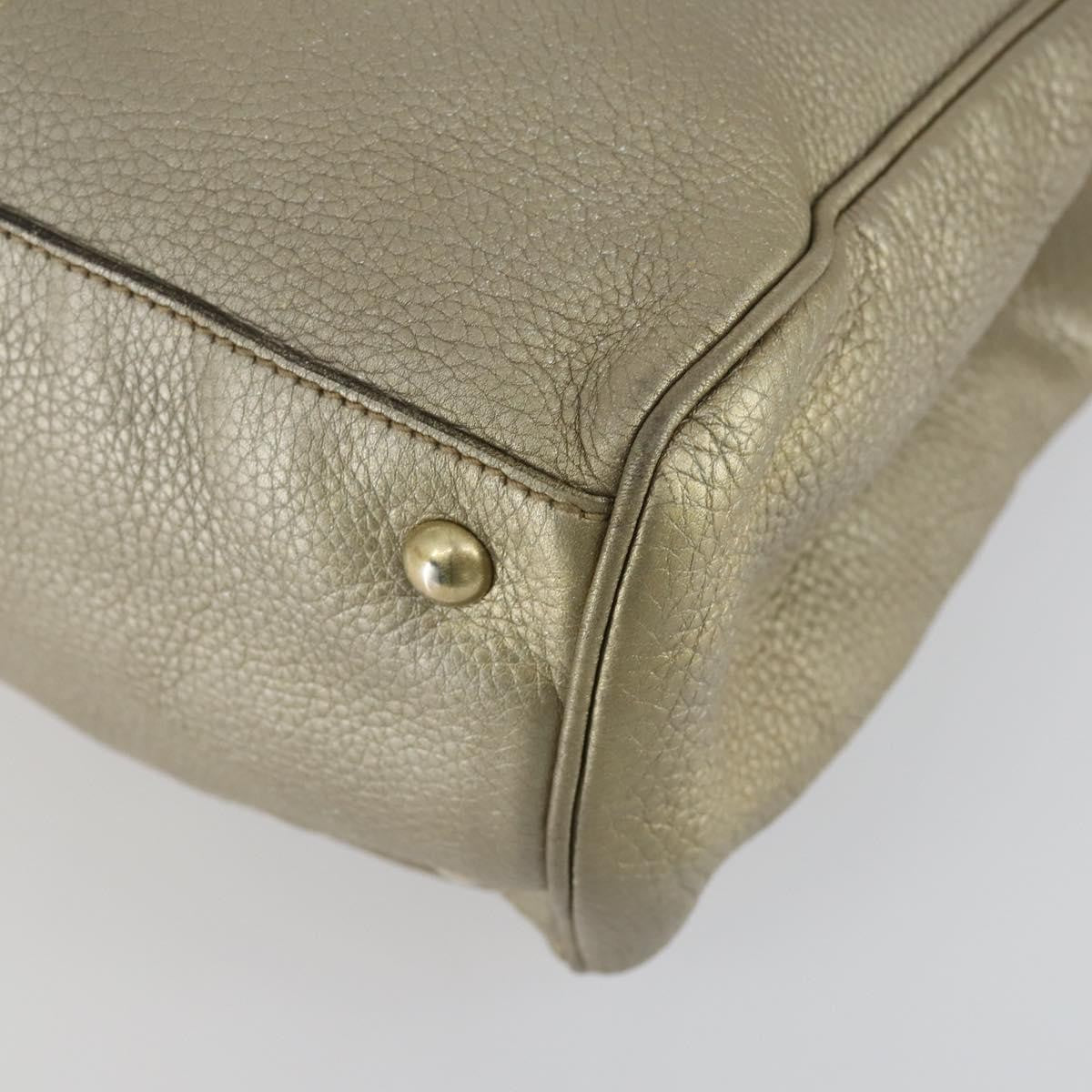 Gucci Bamboo Shopper Leather Beige Leather Tote Bag Bag (Pre-Owned)