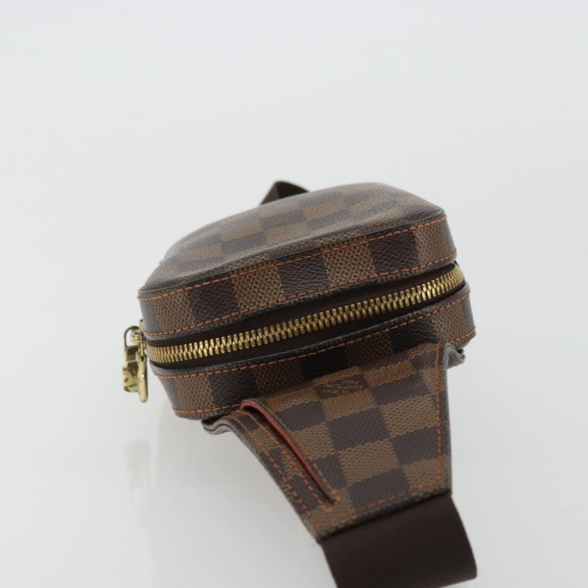 Louis Vuitton Geronimos Waist Damier Ebene Brown Canvas Shoulder Bag Bag (Pre-Owned)