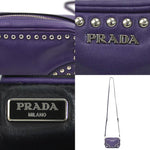 Prada Saffiano Purple Leather Shopper Bag (Pre-Owned)