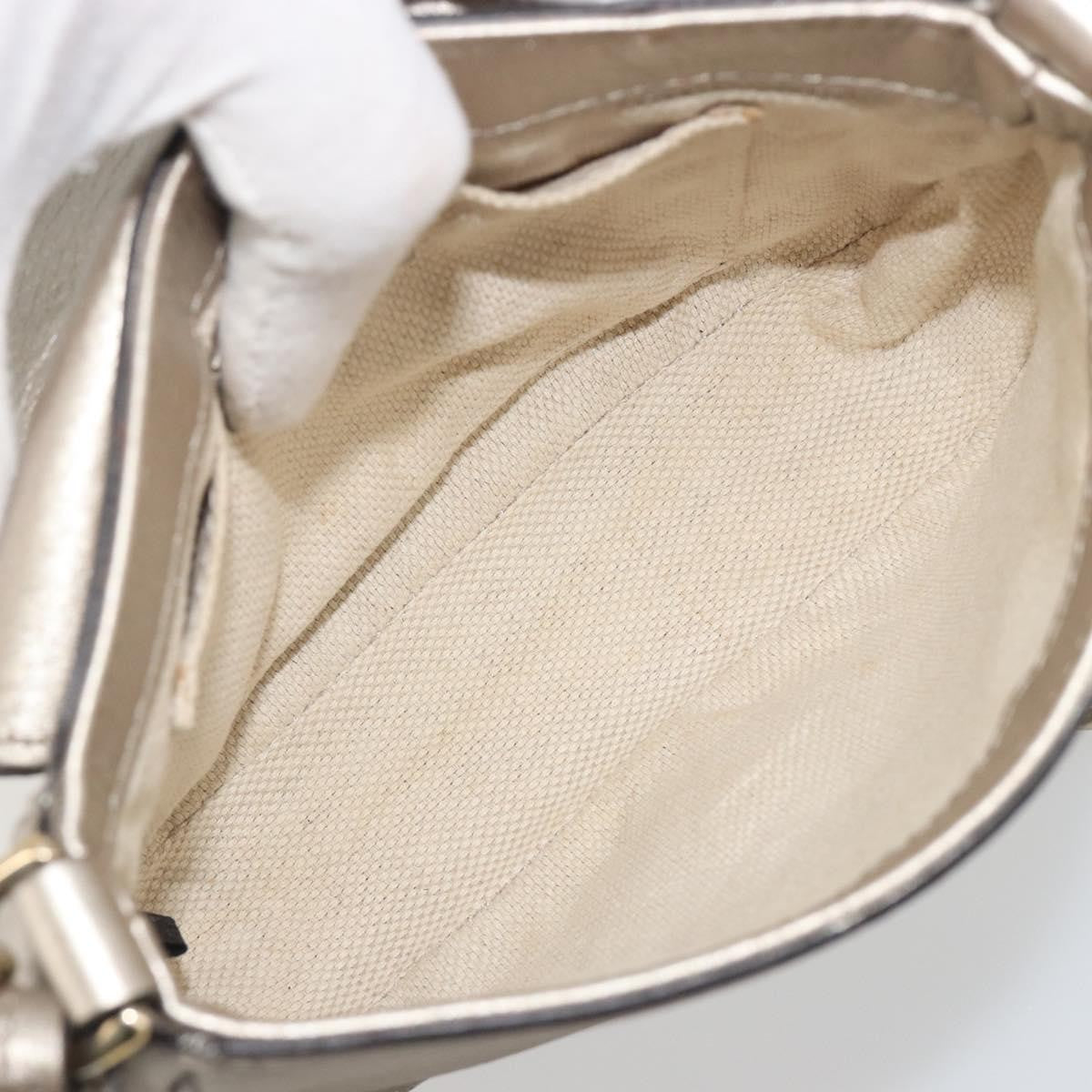 Gucci Soho Chain Leather Silver Leather Shoulder Bag Bag (Pre-Owned)
