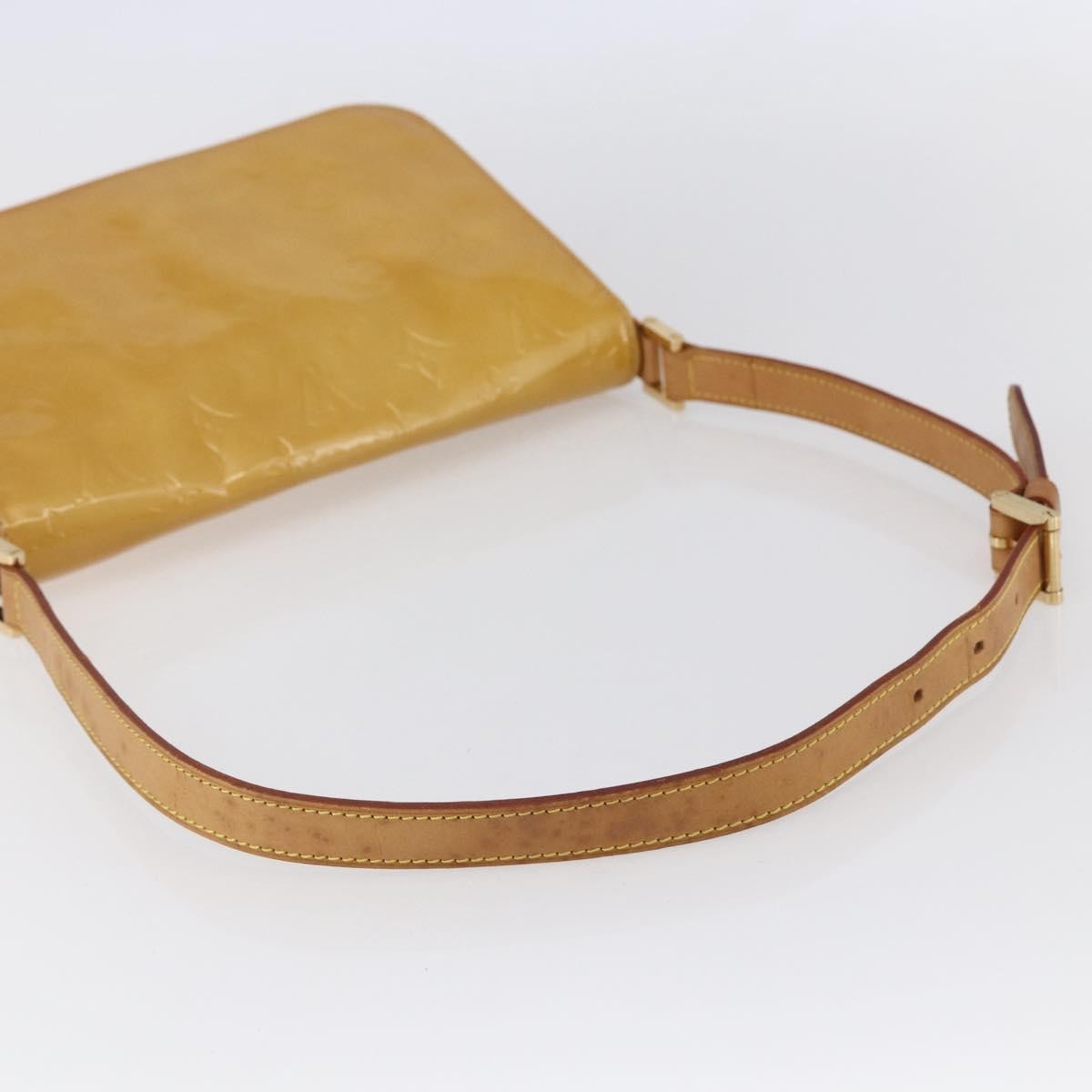 Louis Vuitton Thompson Street Monogram Vernis Beige Patent_Leather Shoulder Bag Bag (Pre-Owned)