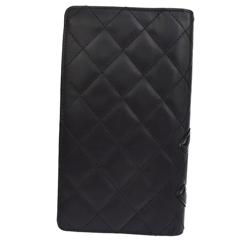 Chanel Cambon Black Patent Leather Wallet  (Pre-Owned)
