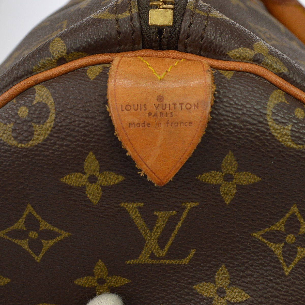 Louis Vuitton Keepall Monogram Canvas Brown Canvas Travel Bag Bag (Pre-Owned)