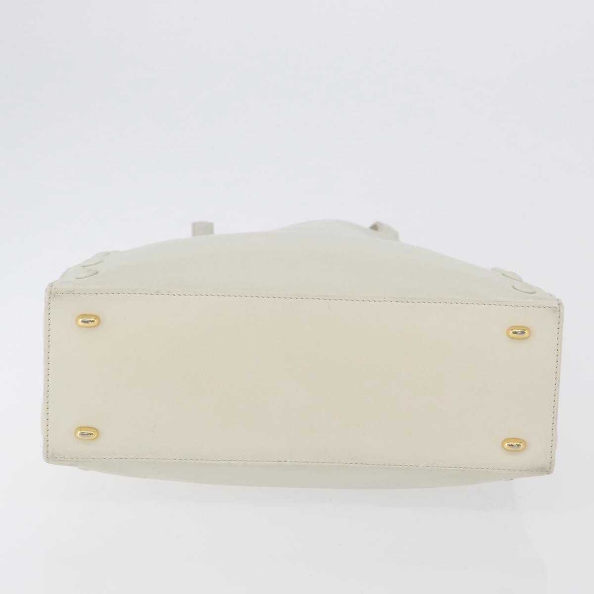 Celine Handbag Leather White Leather Handbag (Pre-Owned)