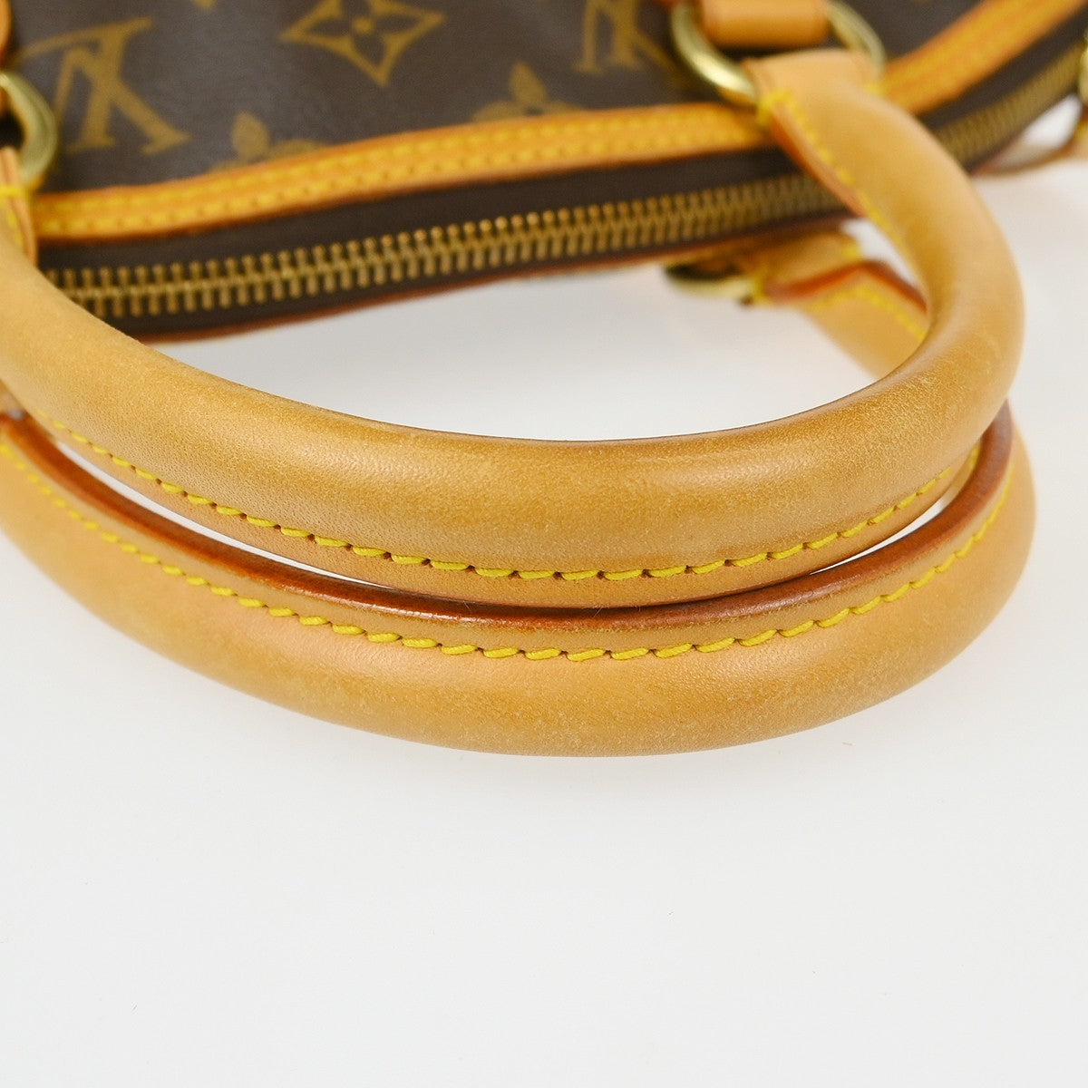 Louis Vuitton Lockit Monogram Canvas Brown Canvas Handbag (Pre-Owned)