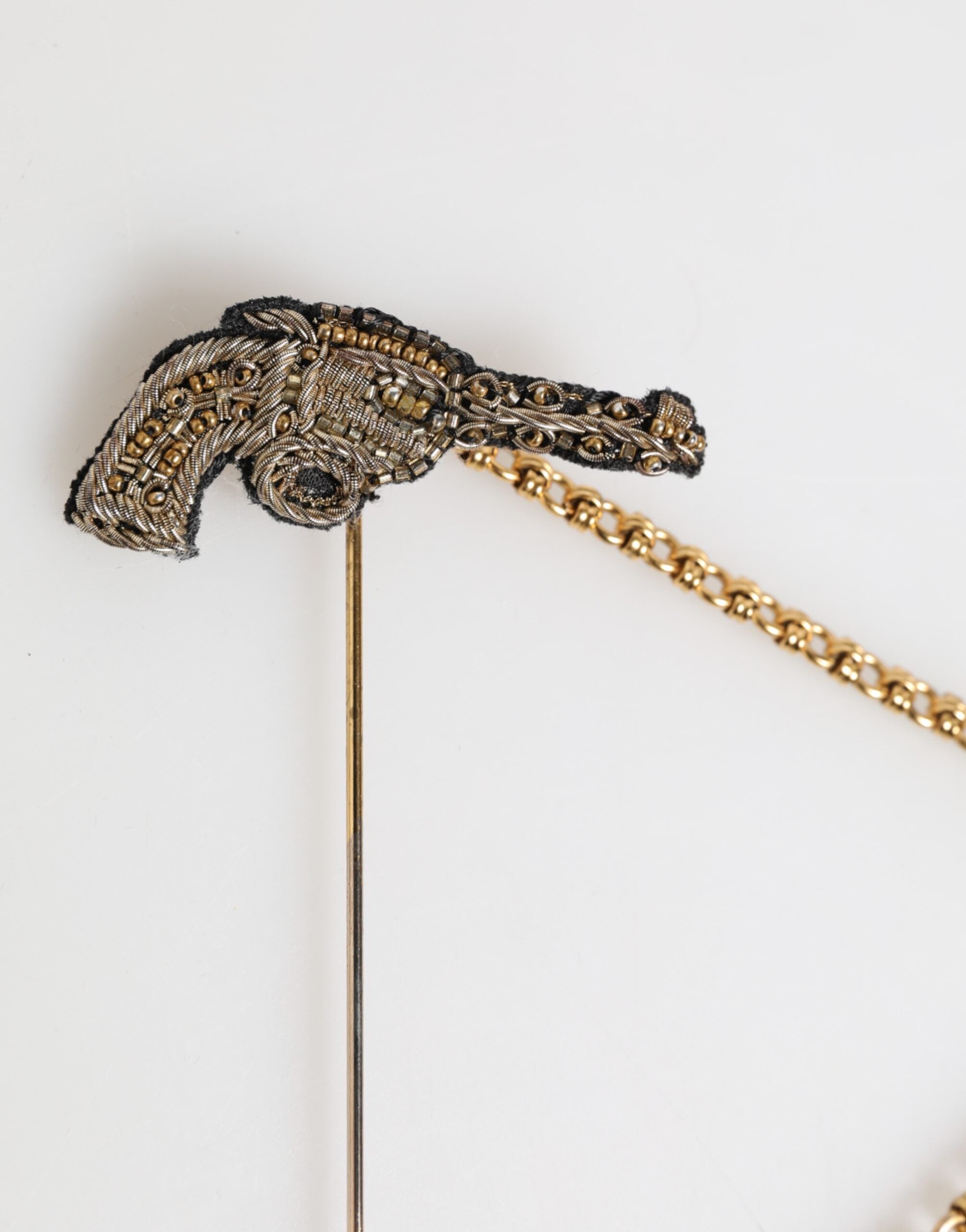 Dolce & Gabbana Lapel Pin Brass Copper Revolver Men Accessories Men's Brooch