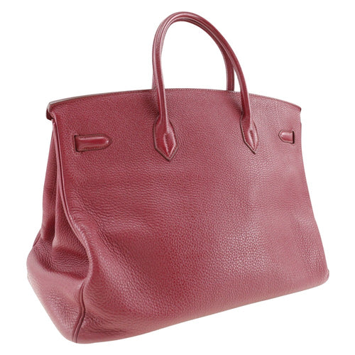 Hermès Birkin Red Leather Handbag (Pre-Owned)
