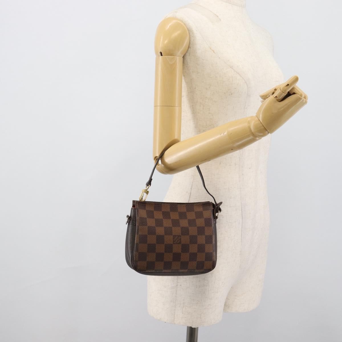 Louis Vuitton Trousse Make Up Damier Canvas Brown Canvas Clutche & Pouche Bag (Pre-Owned)
