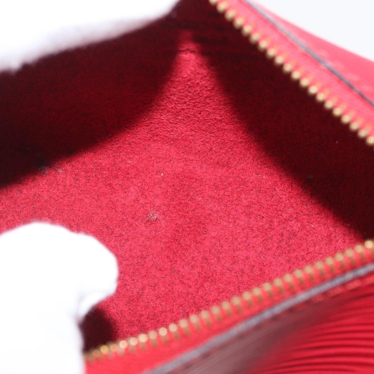 Louis Vuitton Soufflot Pochette Epi Leather Red Leather Clutche & Pouche Bag (Pre-Owned)