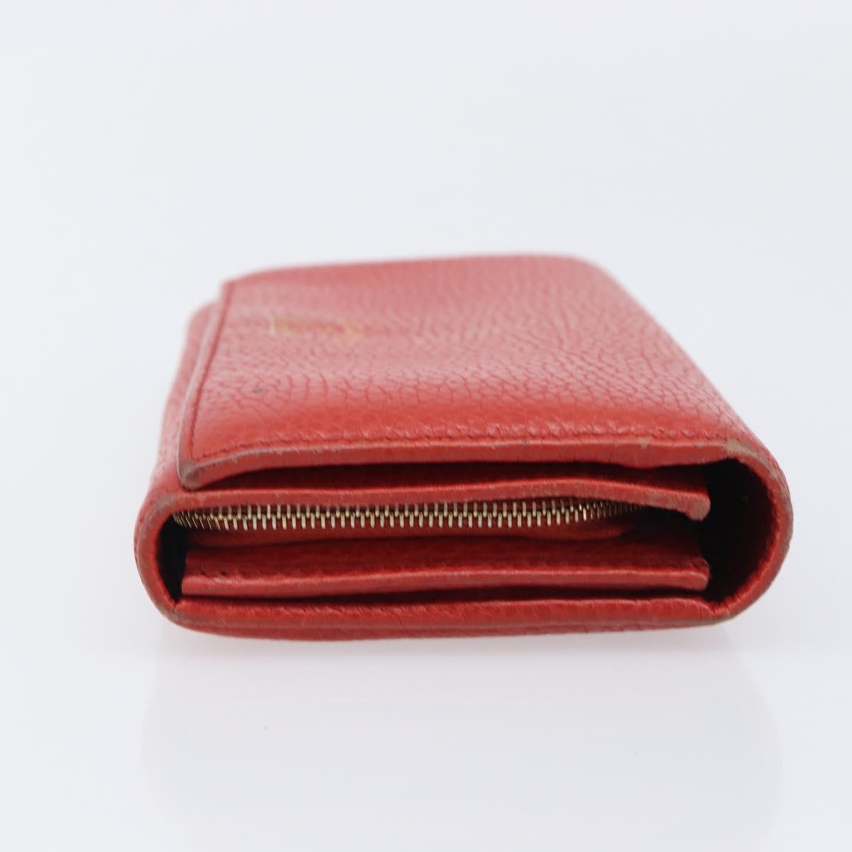 Gucci Swing Wallet On Strap Leather Red Leather Crossbody Bag Bag (Pre-Owned)
