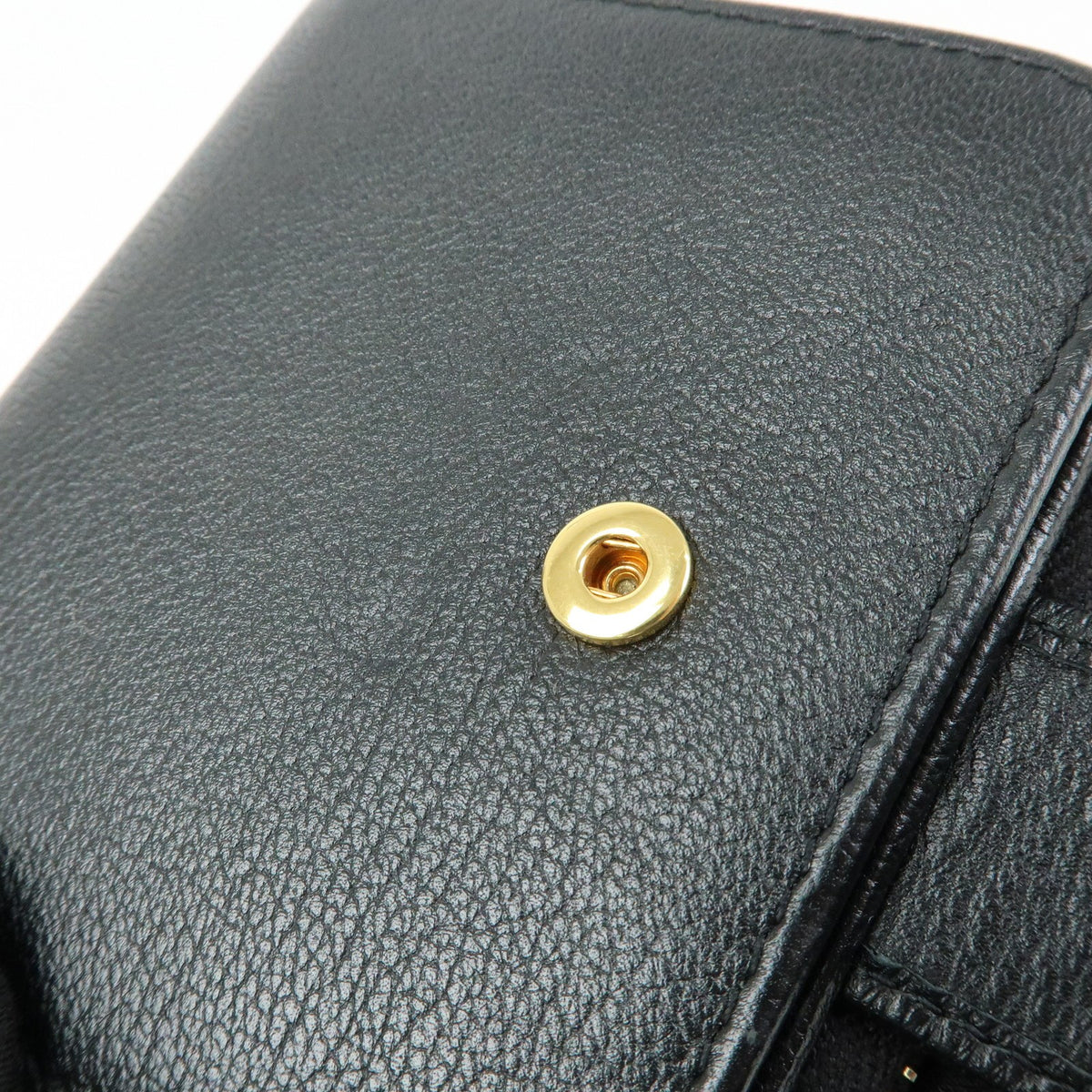 Saint Laurent Belle De Jour Zip Around French Leather Black Leather Wallets Accessory (Pre-Owned)