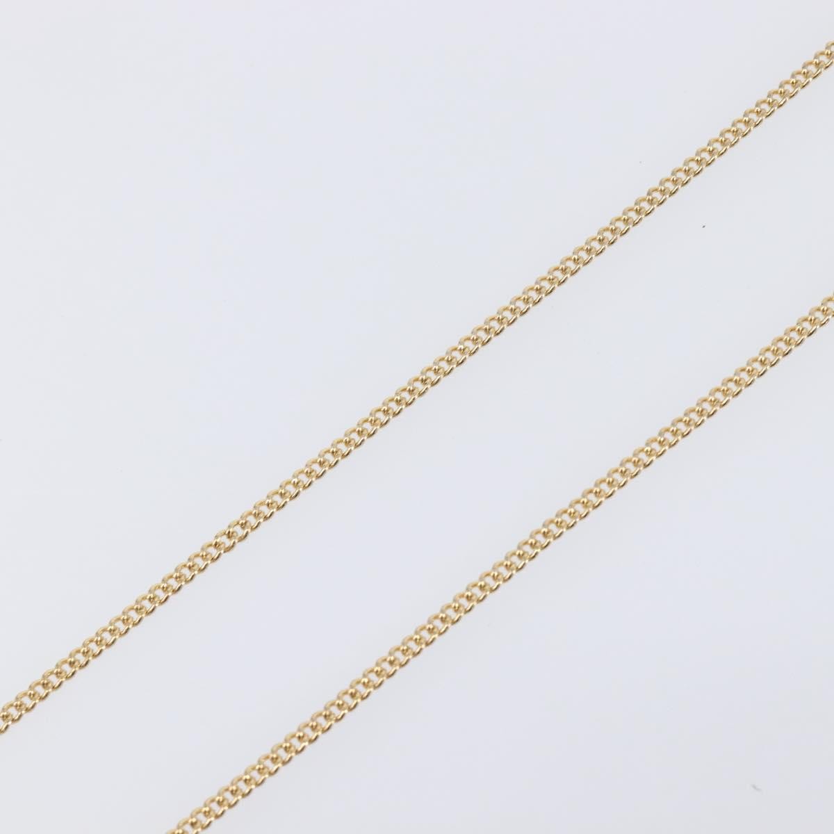 Christian Dior Clair D Lune Pendant Metal With Crystals Gold Metal Necklace Jewelry (Pre-Owned)