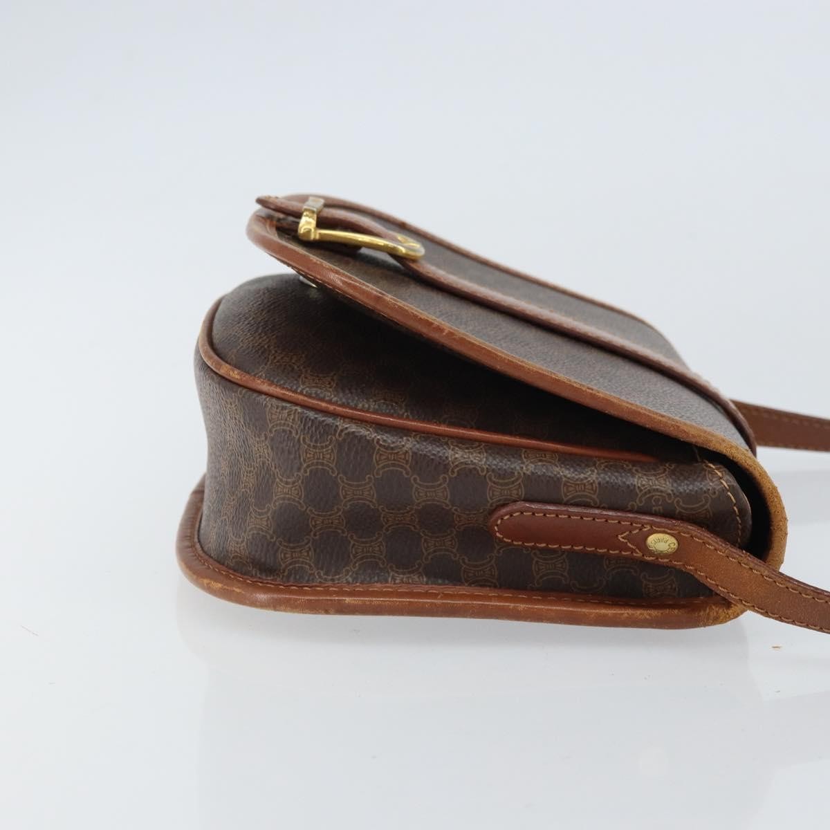 Celine Vintage Macadam Canvas Brown Canvas Backpack Bag (Pre-Owned)