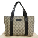 Gucci Gg Pattern Beige Canvas Handbag (Pre-Owned)