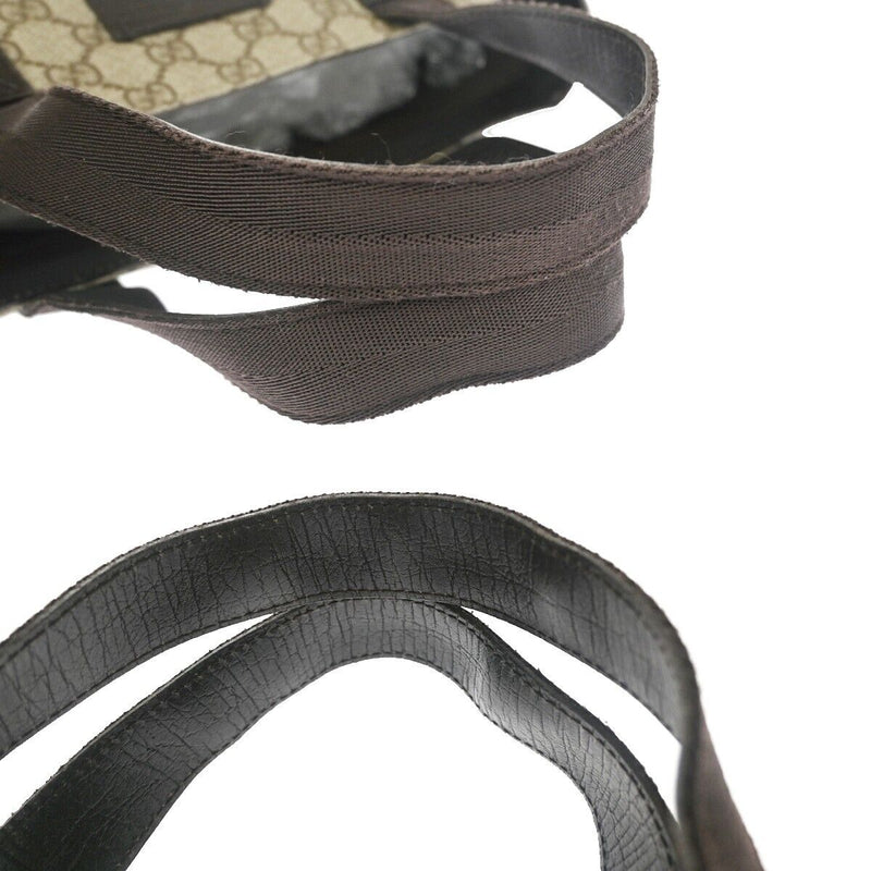 Gucci Gg Pattern Beige Canvas Handbag (Pre-Owned)