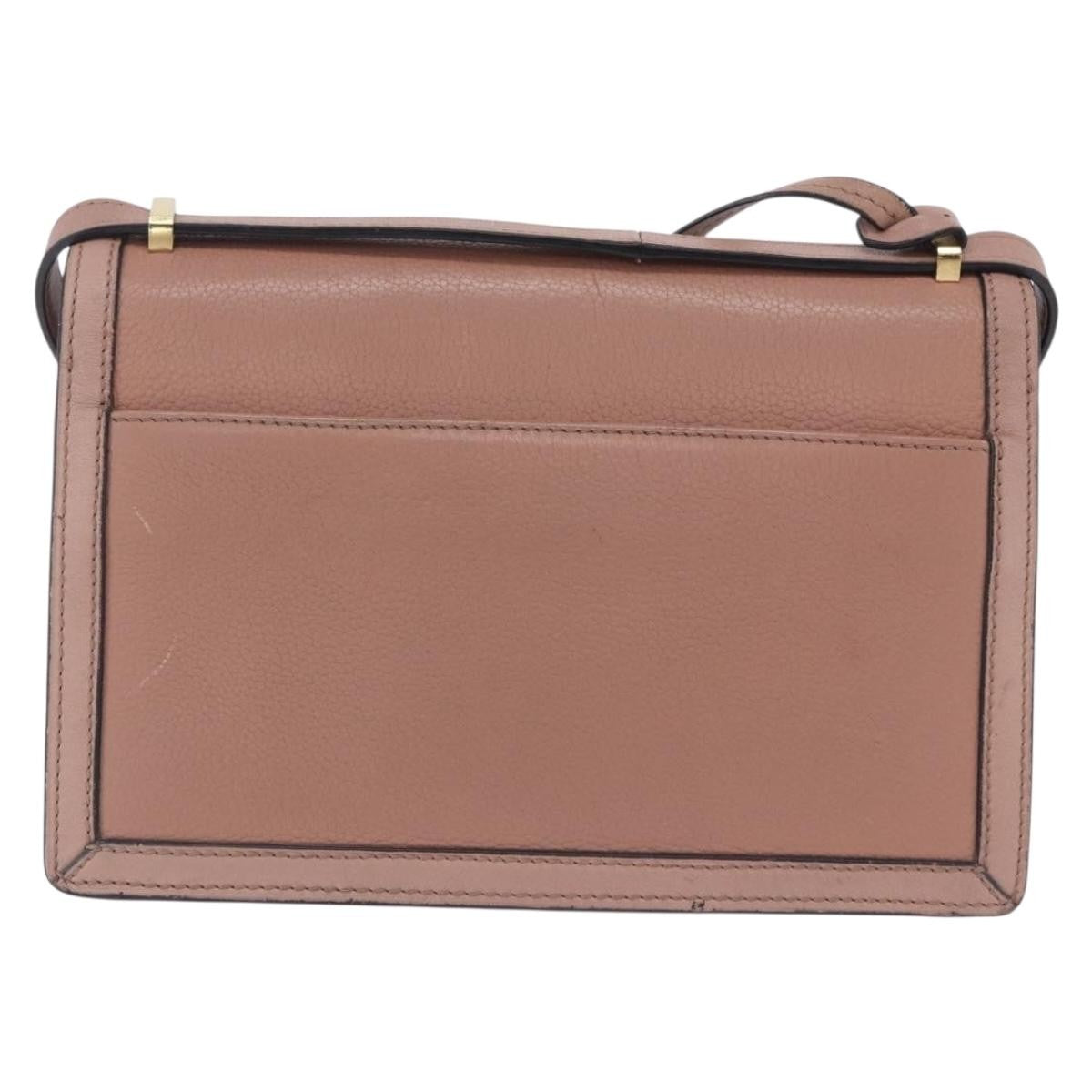 Loewe Barcelona Leather Pink Leather Shoulder Bag Bag (Pre-Owned)