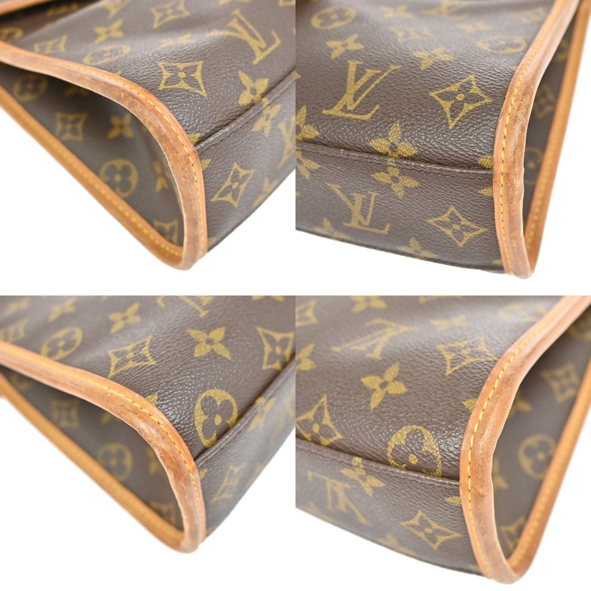 Louis Vuitton Beverly Monogram Canvas Brown Canvas Briefcase Bag (Pre-Owned)