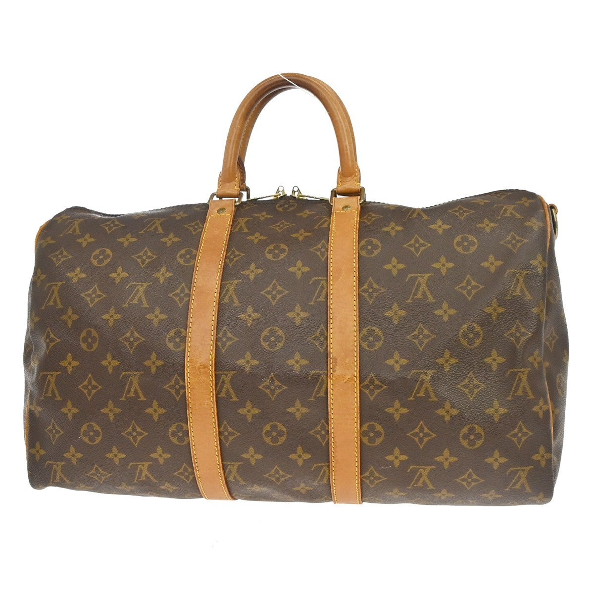 Louis Vuitton Keepall Bandouliere Monogram Canvas Brown Canvas Travel Bag Bag (Pre-Owned)