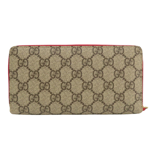 Gucci Gg Supreme Beige Canvas Wallet  (Pre-Owned)