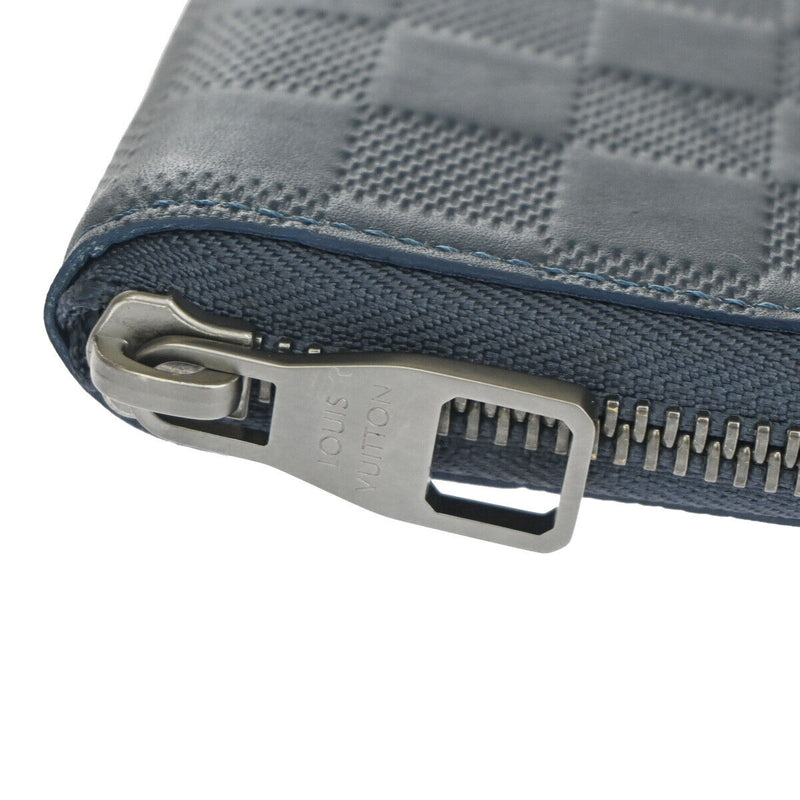 Louis Vuitton Zippy Wallet Vertical Blue Leather Wallet  (Pre-Owned)