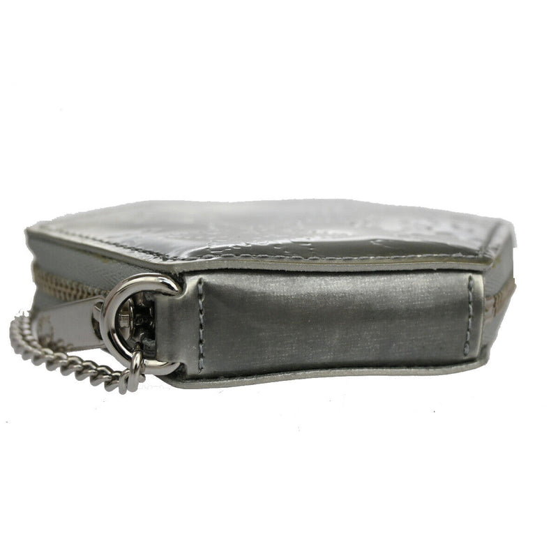 Louis Vuitton Porte Monnaie Zippy Silver Patent Leather Wallet  (Pre-Owned)