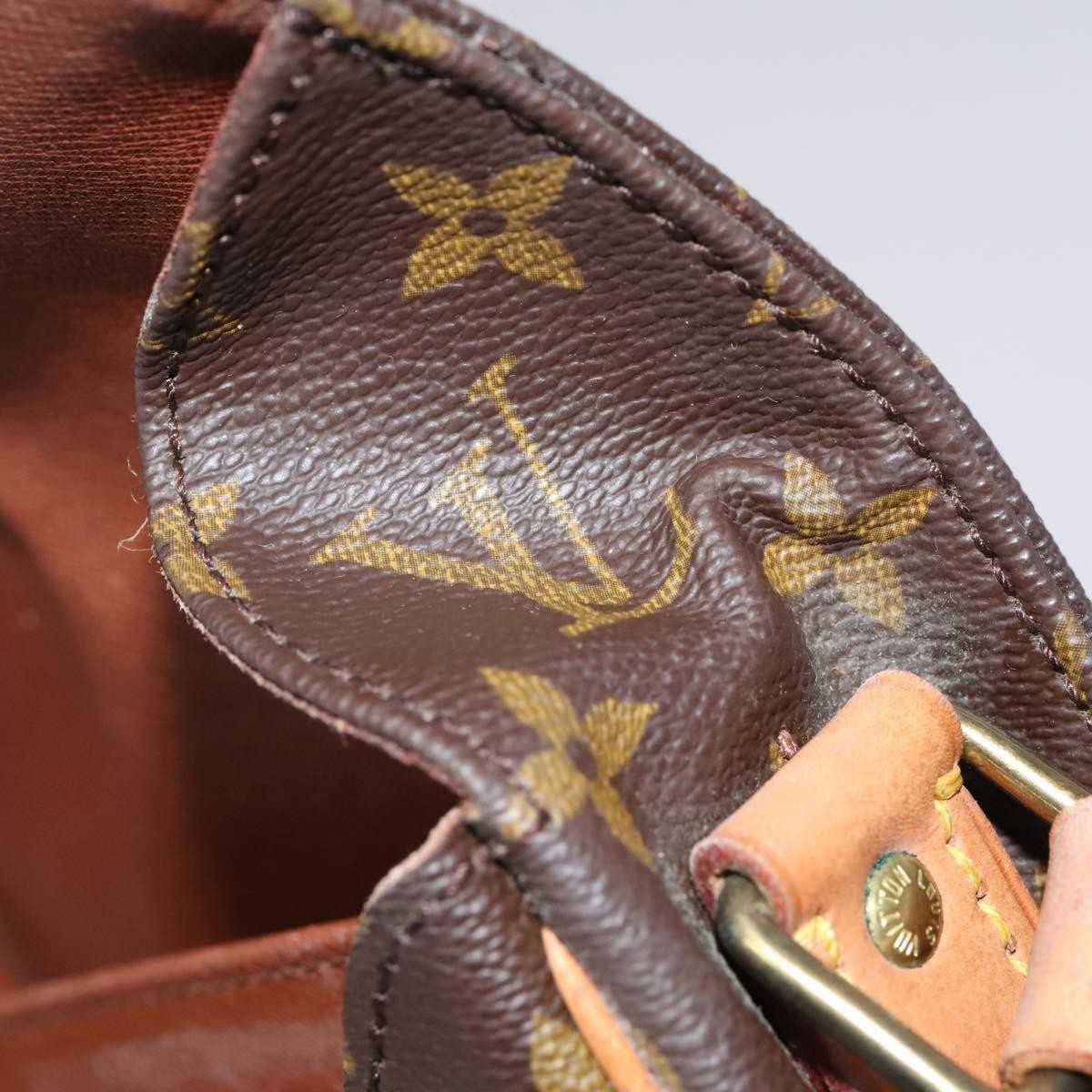 Louis Vuitton Cartouchiere Monogram Canvas Brown Canvas Shoulder Bag Bag (Pre-Owned)