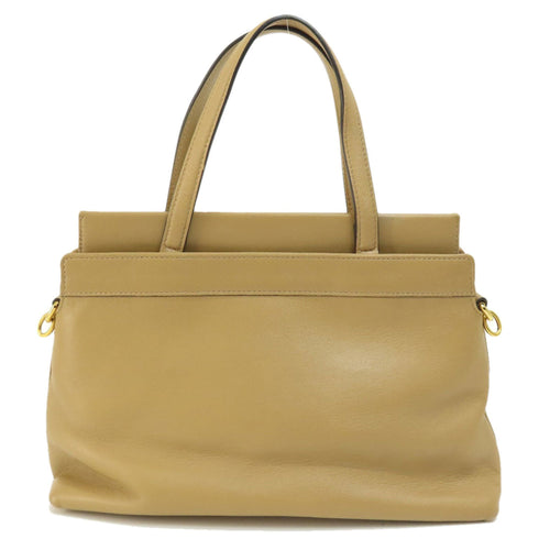 Gucci Beige Leather Handbag (Pre-Owned)