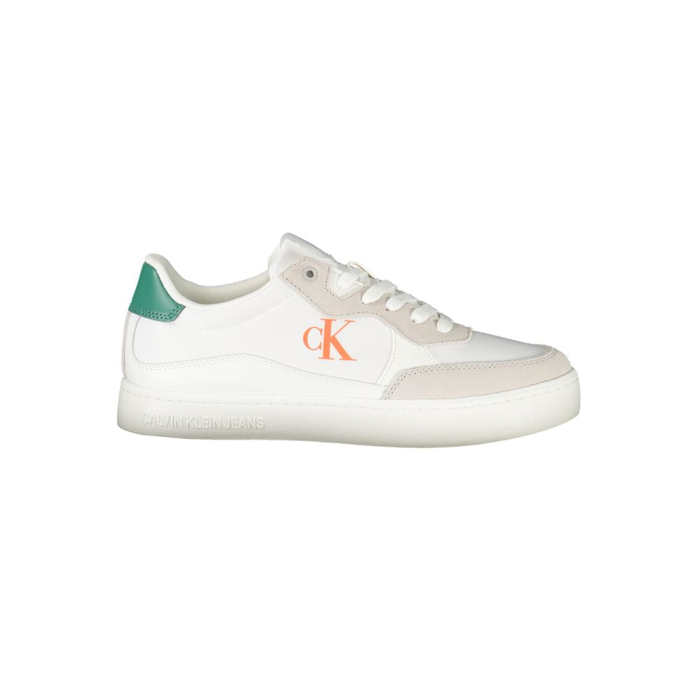 Calvin Klein Bianco Polyurethane Men Men's Sneaker