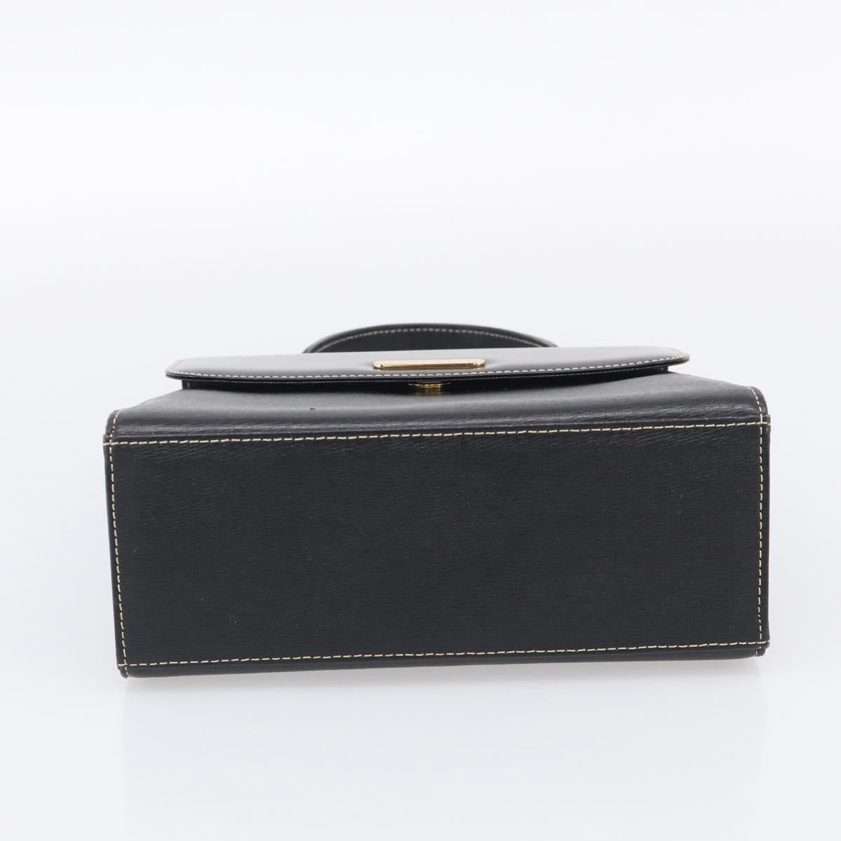 Burberry Handbag Leather Black Leather Handbag (Pre-Owned)