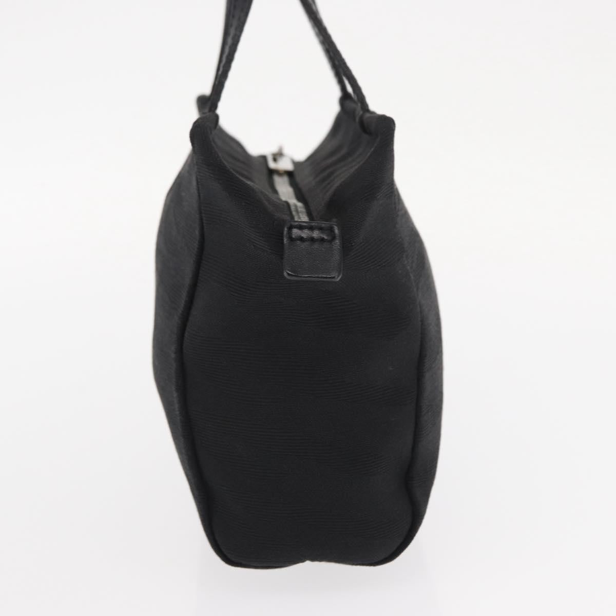 Fendi Vintage Canvas Black Canvas Handbag (Pre-Owned)