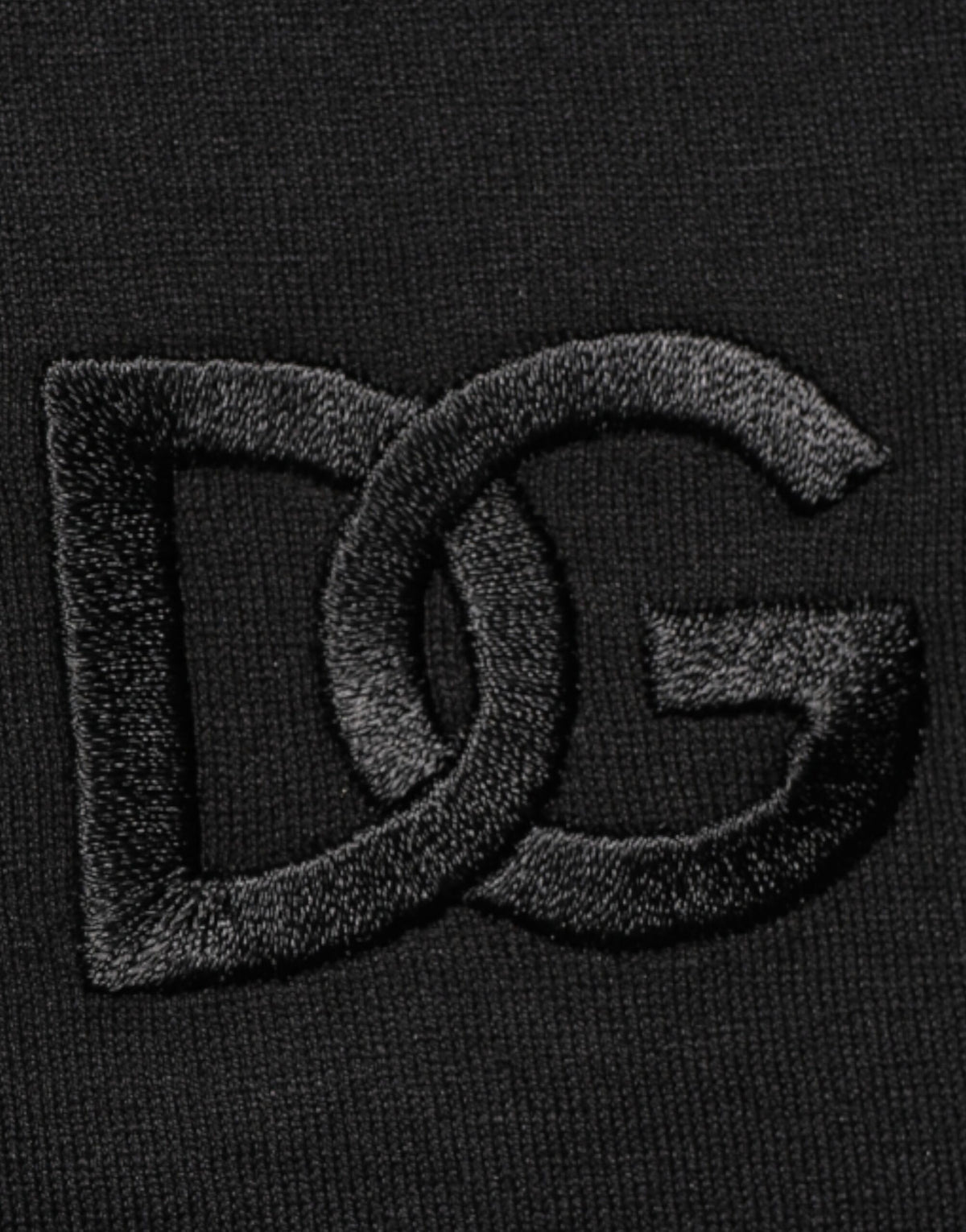 Dolce & Gabbana Black Cotton Embroidered DG Logo Pocket Men's T-shirt