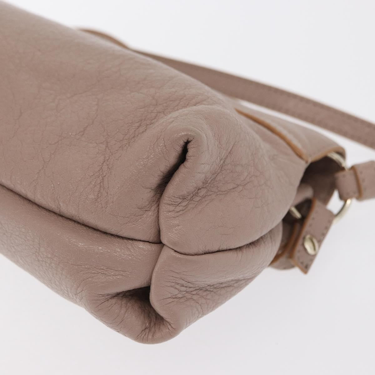 Chloe Lily Leather Beige Leather Handbag (Pre-Owned)