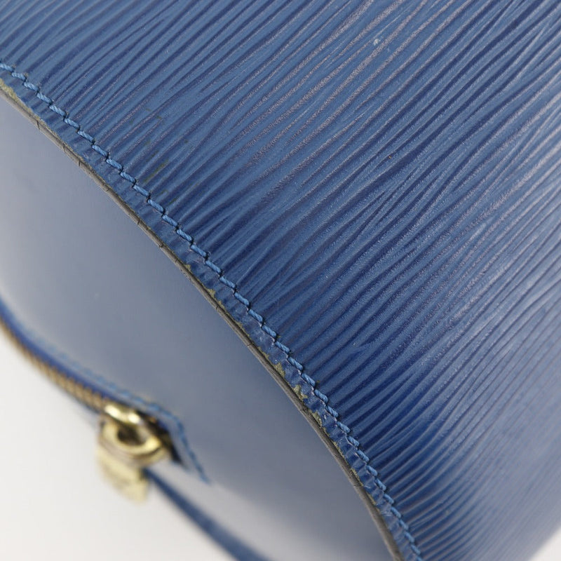 Louis Vuitton Soufflot Blue Leather Handbag (Pre-Owned)