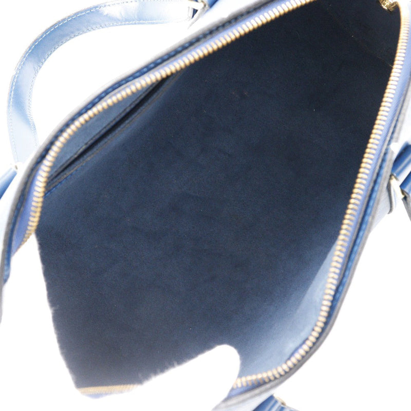 Louis Vuitton Soufflot Blue Leather Handbag (Pre-Owned)