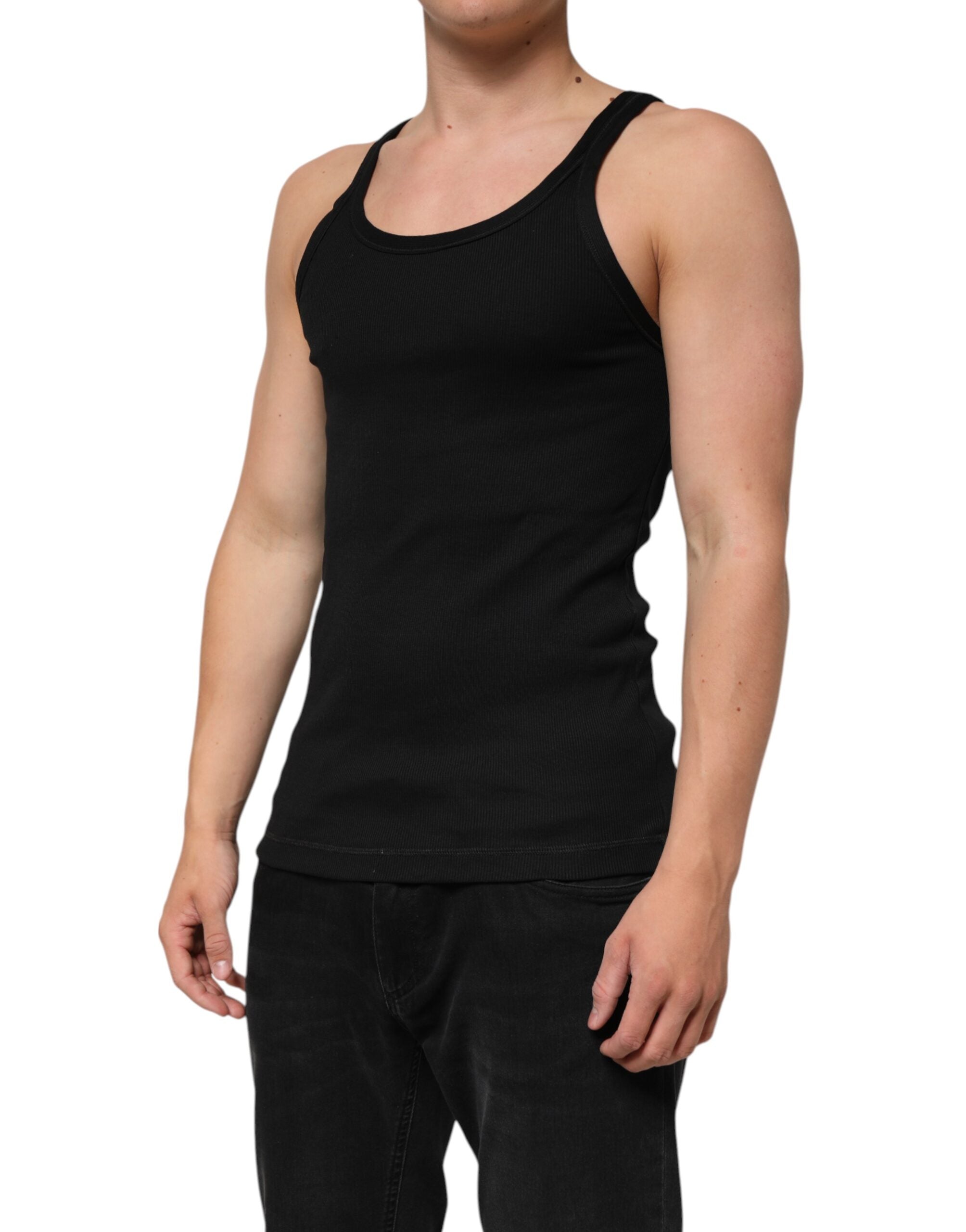 Dolce & Gabbana Black Tank Sleeveless Underwear Men Men's T-shirt