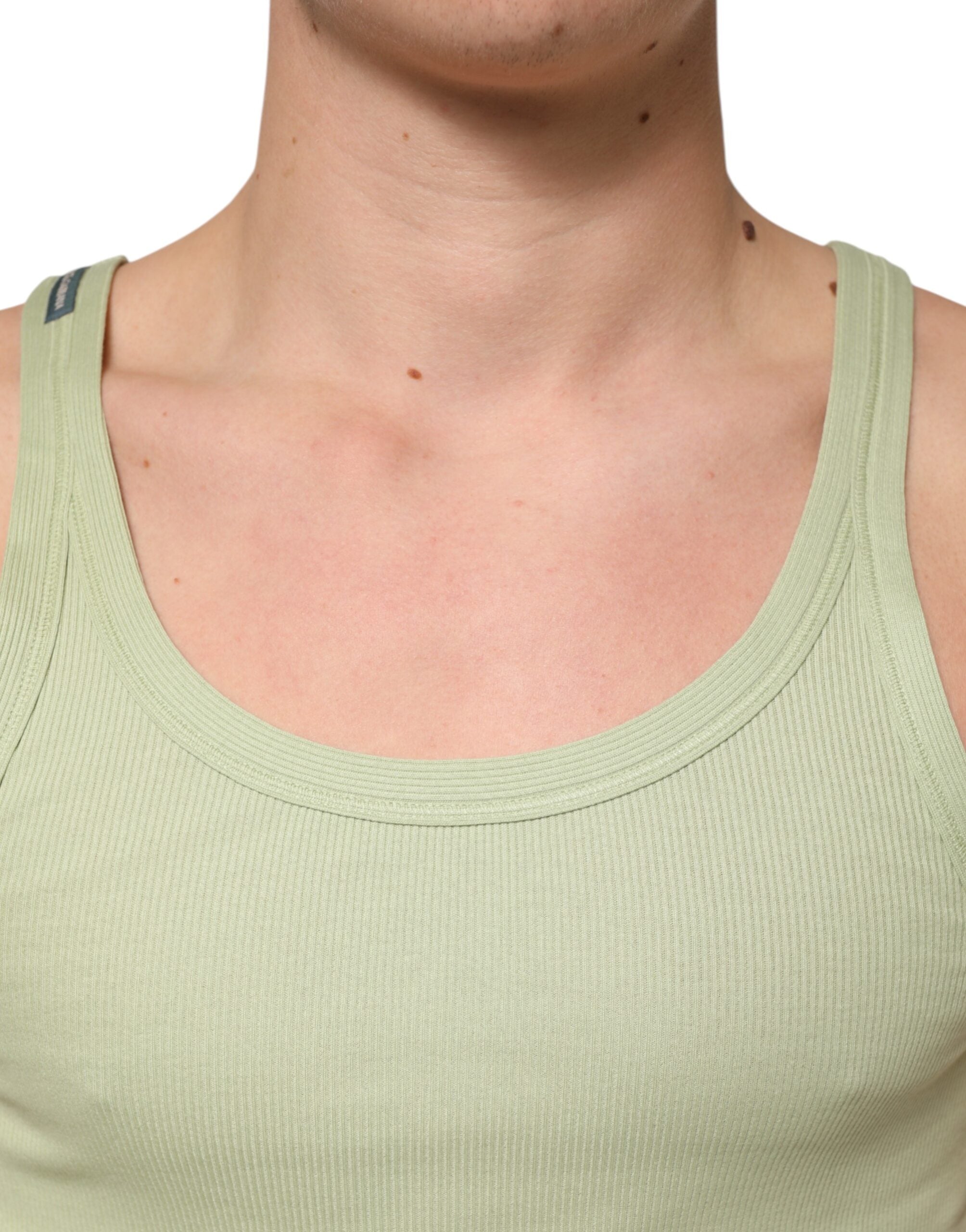 Dolce & Gabbana Light Green Tank Sleeveless Men Men Men's T-shirt