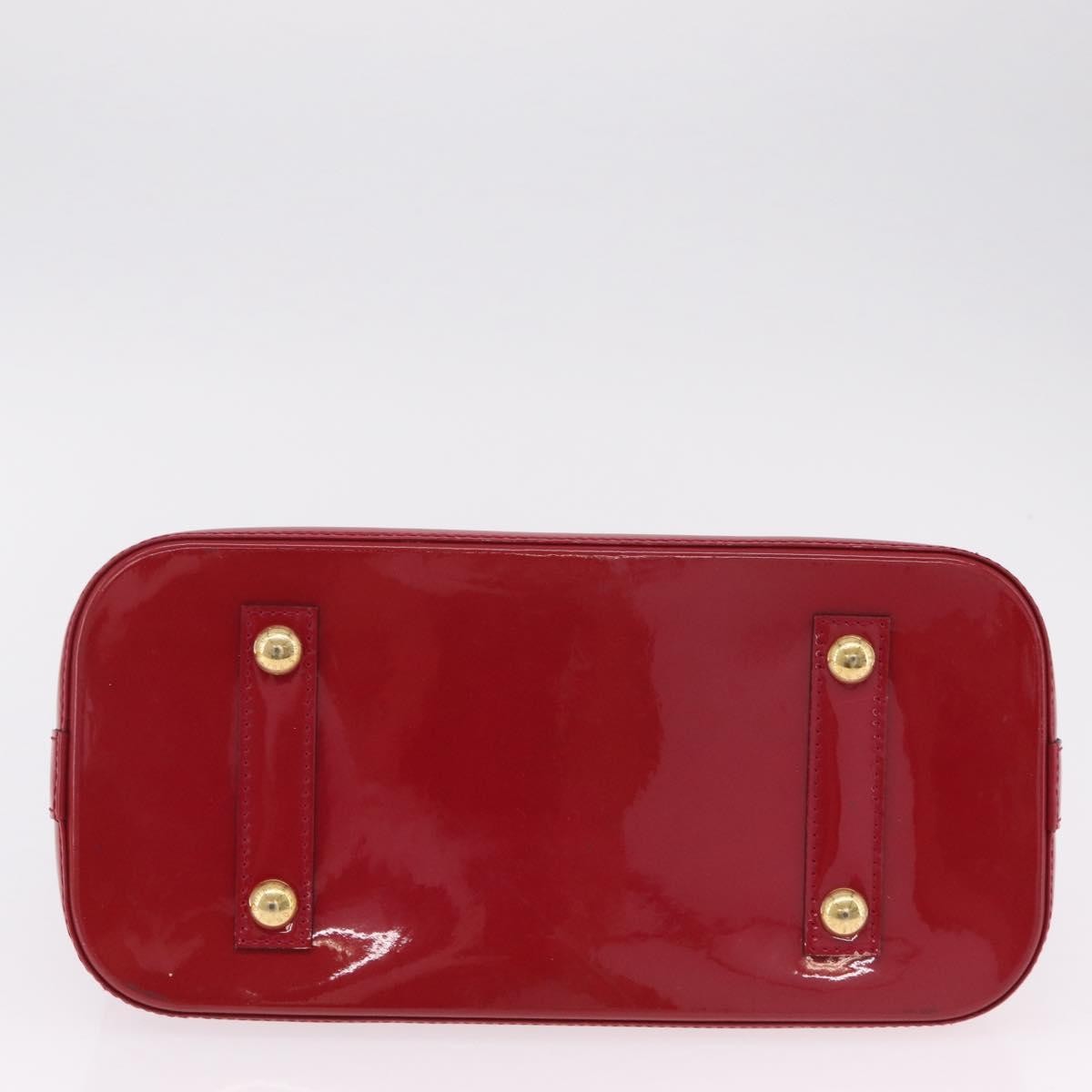 Louis Vuitton Alma Monogram Vernis Pink Patent_Leather Handbag (Pre-Owned)