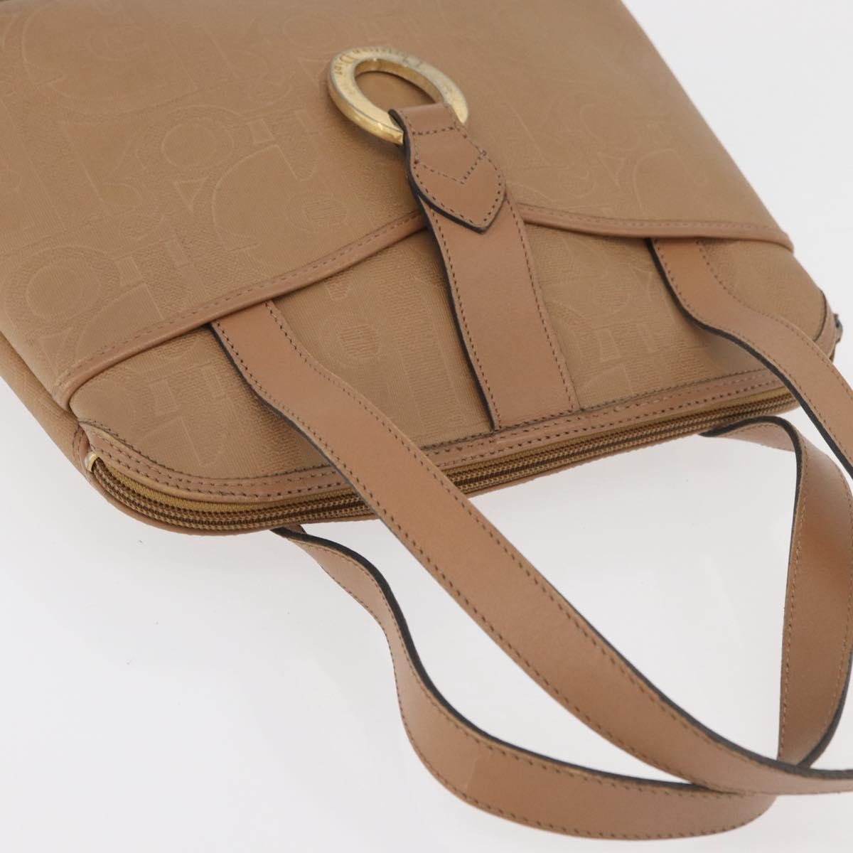 Christian Dior Vintage Trotter Canvas Beige Canvas Handbag (Pre-Owned)