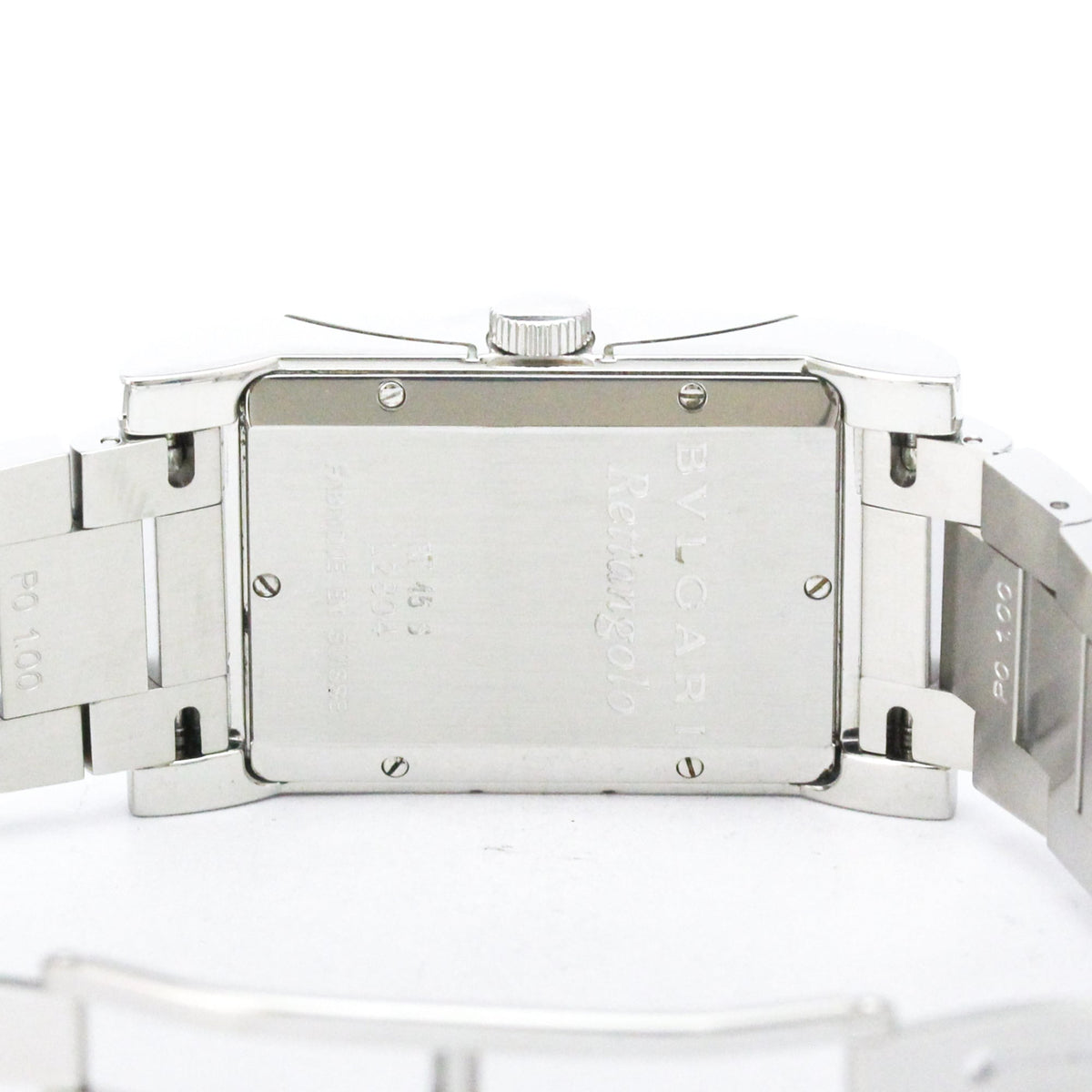 Bvlgari Rettangolo Automatic Stainless Steel Watch (Pre-Owned)