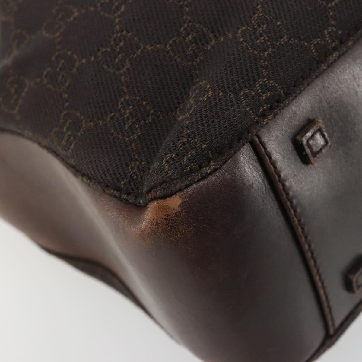Gucci Vintage Jackie Gg Canvas Brown Canvas Backpack Bag (Pre-Owned)