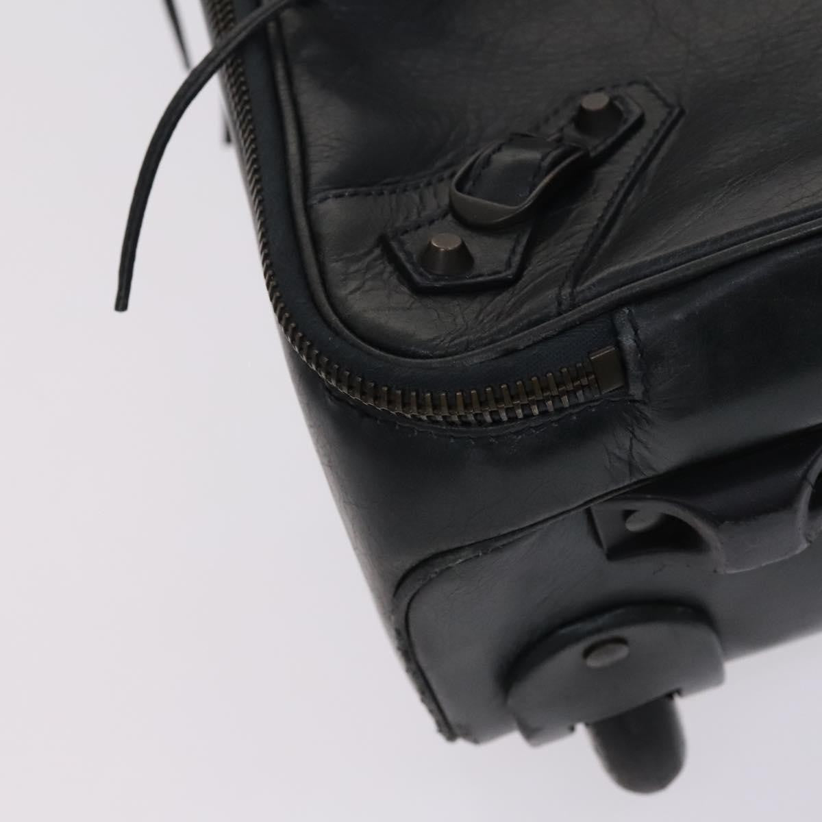 Balenciaga Trolley Rolling Classic Studs Luggage Leather Khaki Leather Travel Bag Bag (Pre-Owned)