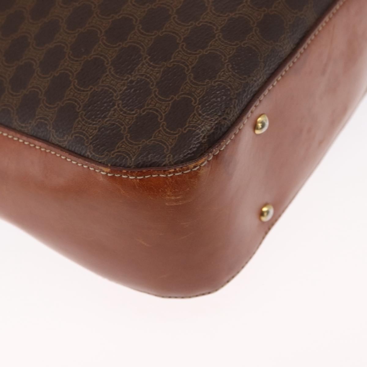 Celine Vintage Macadam Canvas Brown Canvas Backpack Bag (Pre-Owned)
