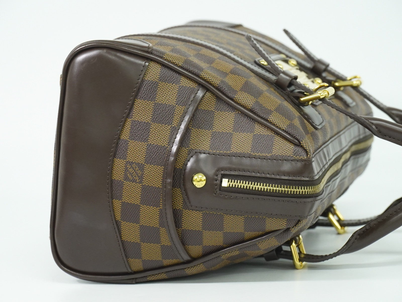 Louis Vuitton Berkeley Damier Brown Canvas Handbag (Pre-Owned)